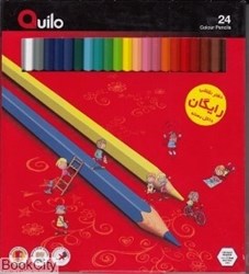 تصویر  مداد رنگي 24رنگ مقوايي Quilo 634004
