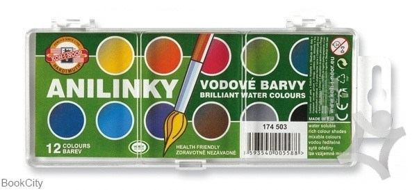 تصویر  آبرنگ 12 رنگ Koh-i-Noor 4503