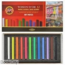 تصویر  پاستل گچي مكعبي 12 رنگ Koh-i-Noor 8582